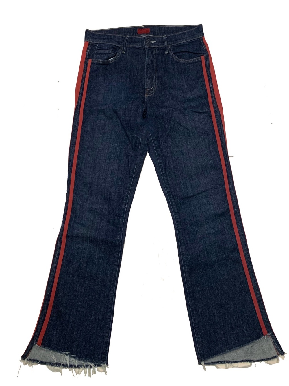 mother denim insider crop step fray jeans